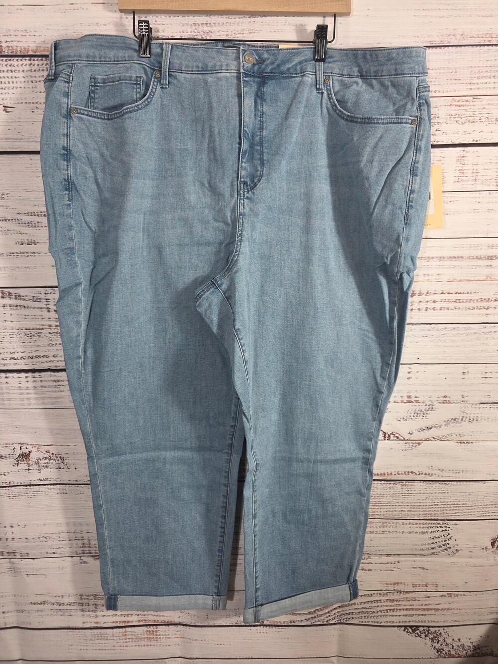 NYDJ Margot Girlfriend Jeans Cool Embrace Kingston Wash Women's 22WP Plus
